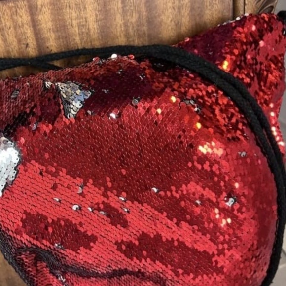 Lucky 7 , women, Made in USA, Bag Red Sequins For Party Nice Style .! - Picture 5 of 9